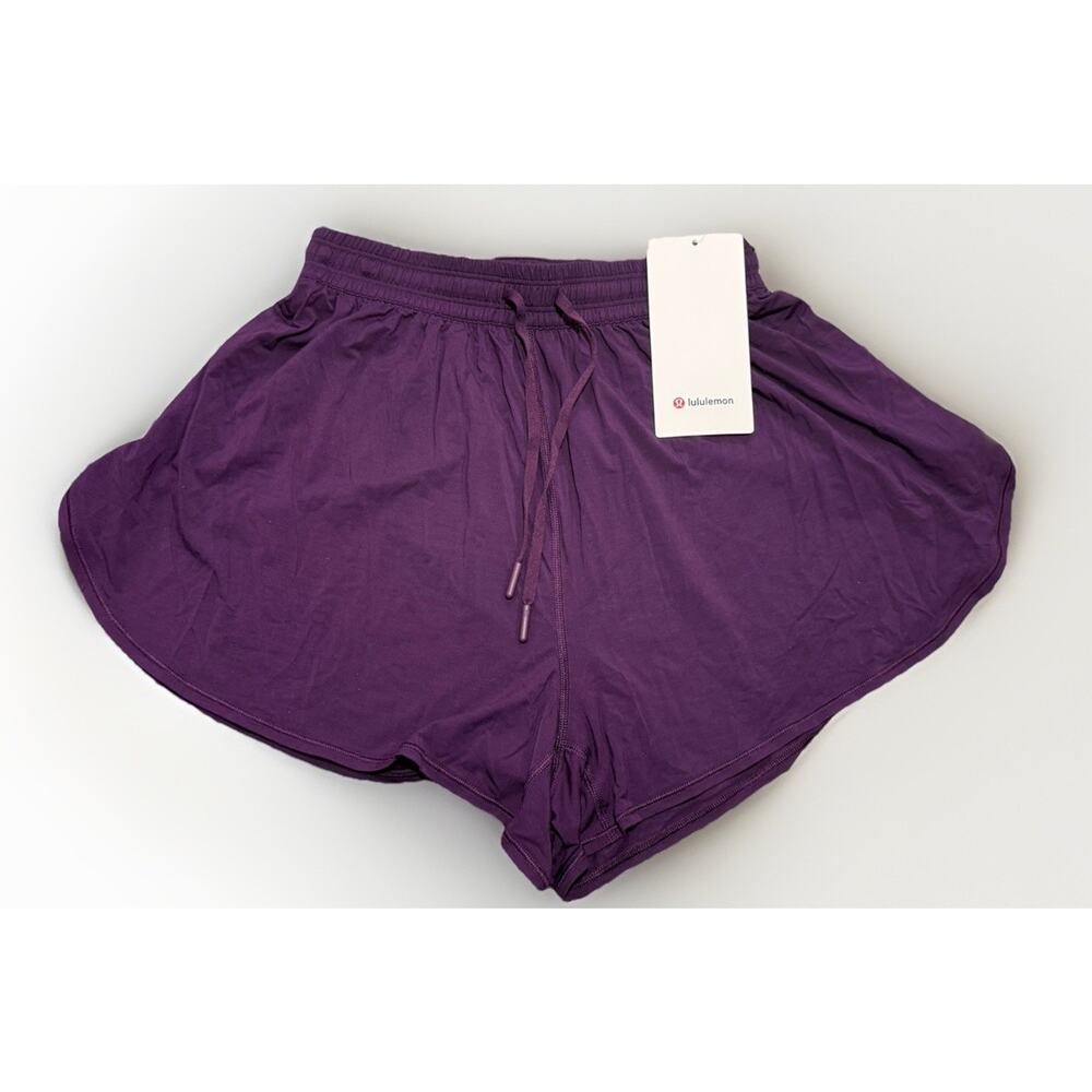 NWT Lululemon Modal Relaxed Fit Cropped Short Sleeve Sz 6 & Lounge Shorts Sz 4 - Picture 2 of 9
